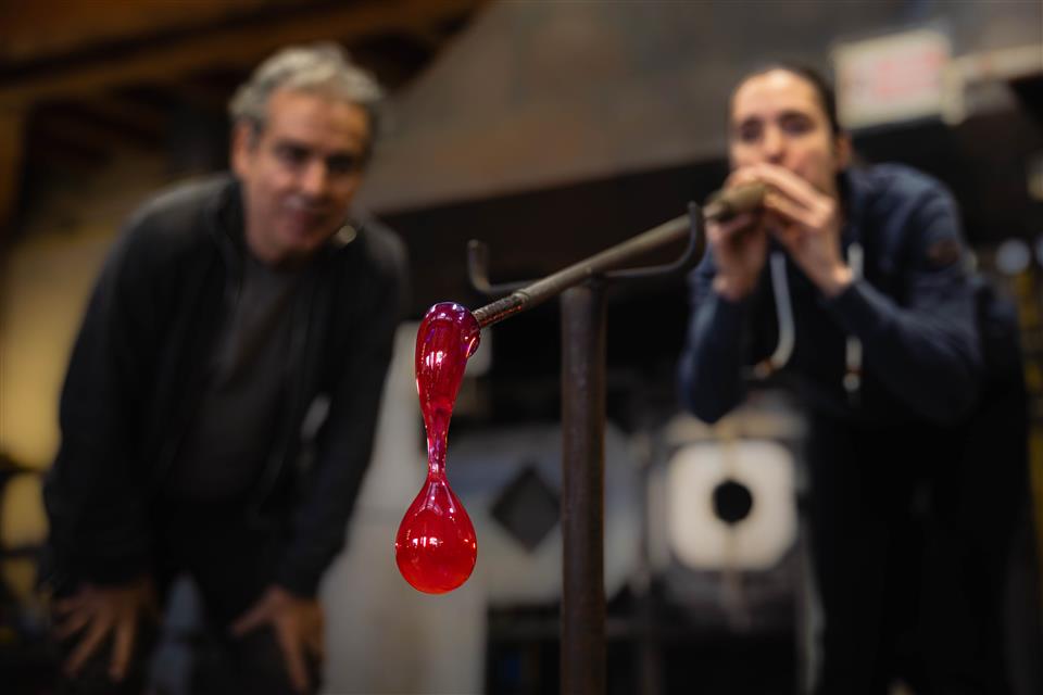 Decouverte et initiation au metier de souffleur de verre