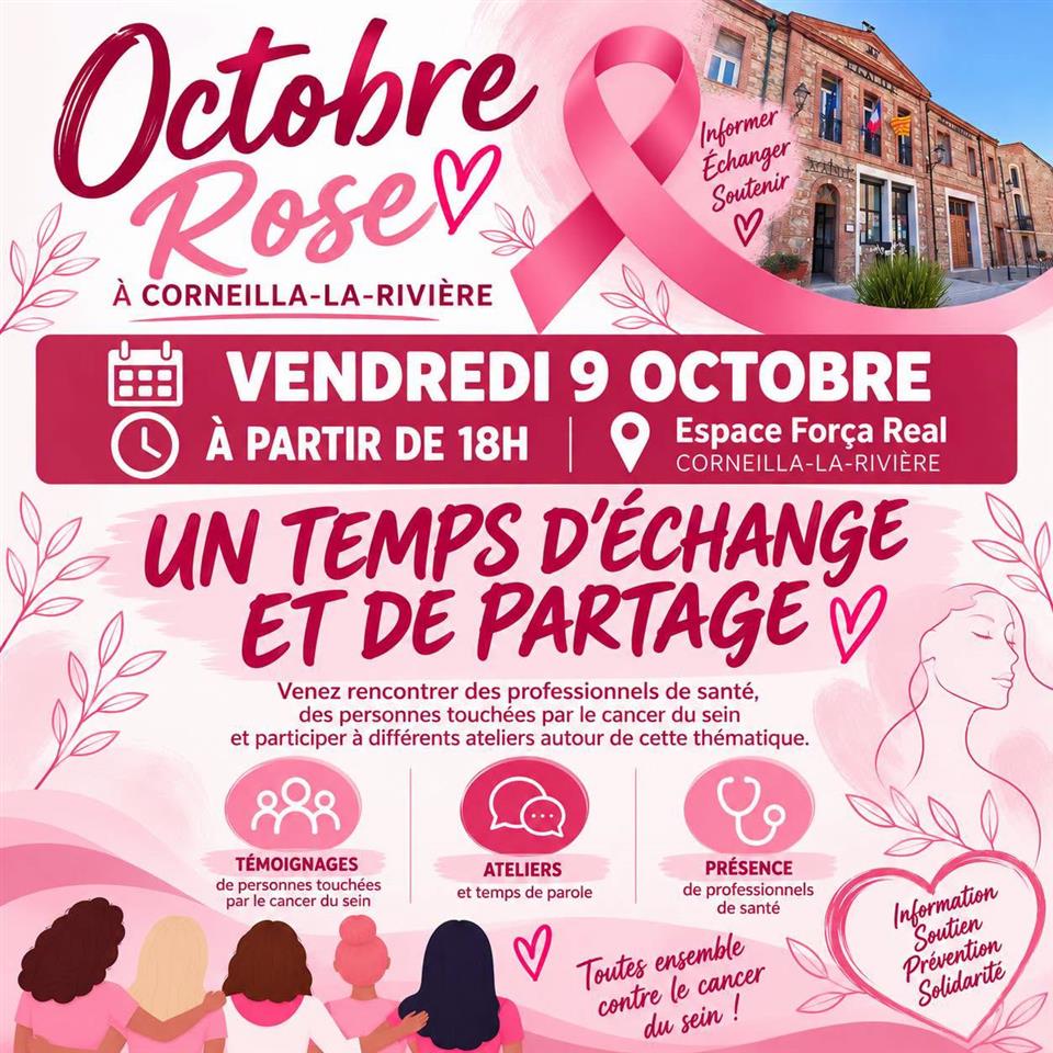 Octobre rose à Corneilla-la-Rivière