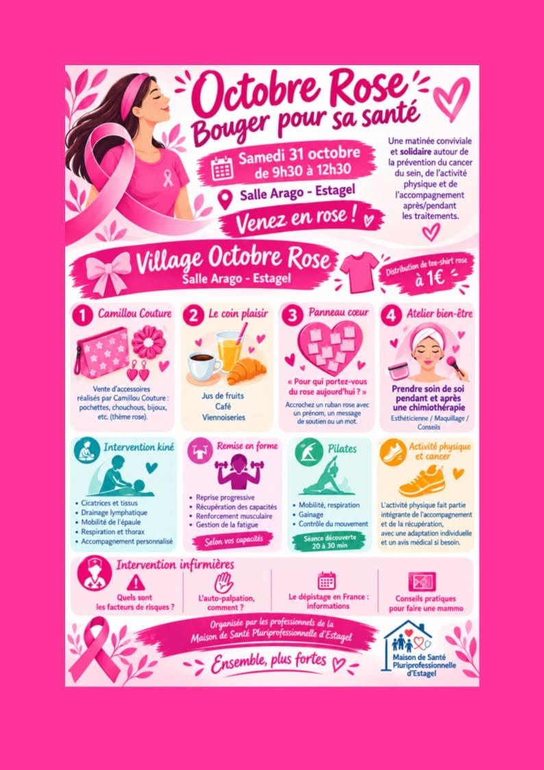 Octobre rose à Estagel: Bouger pour sa santé!