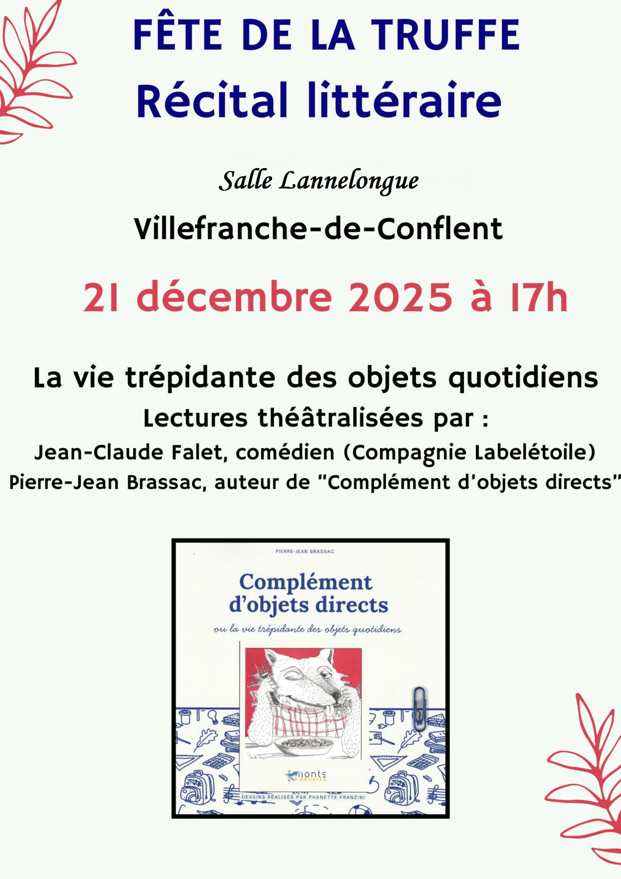 RÉCITAL LITTÉRAIRE