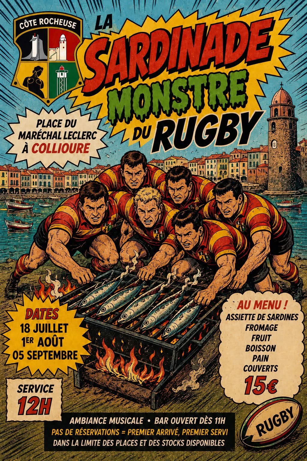 Sardinade du rugby de Collioure
