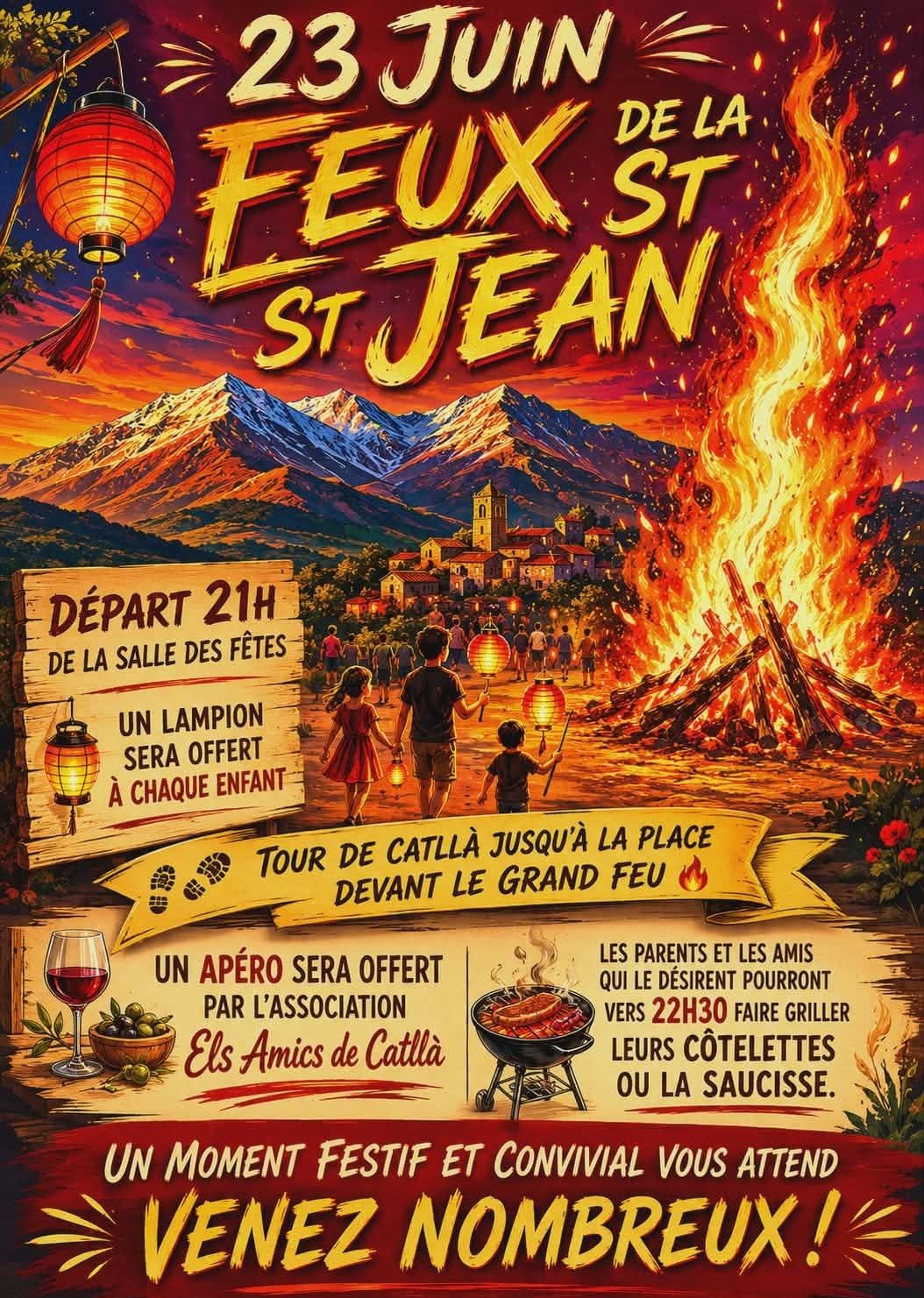 Feux de la saint-jean à Catllar