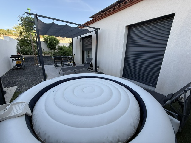 terrasse depuis jacuzzi