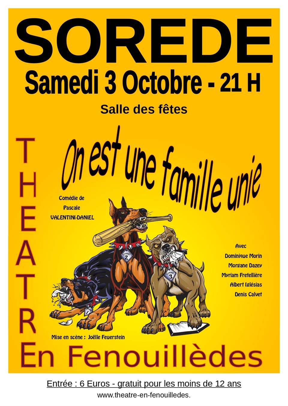 Theatre "on est une famille unie"