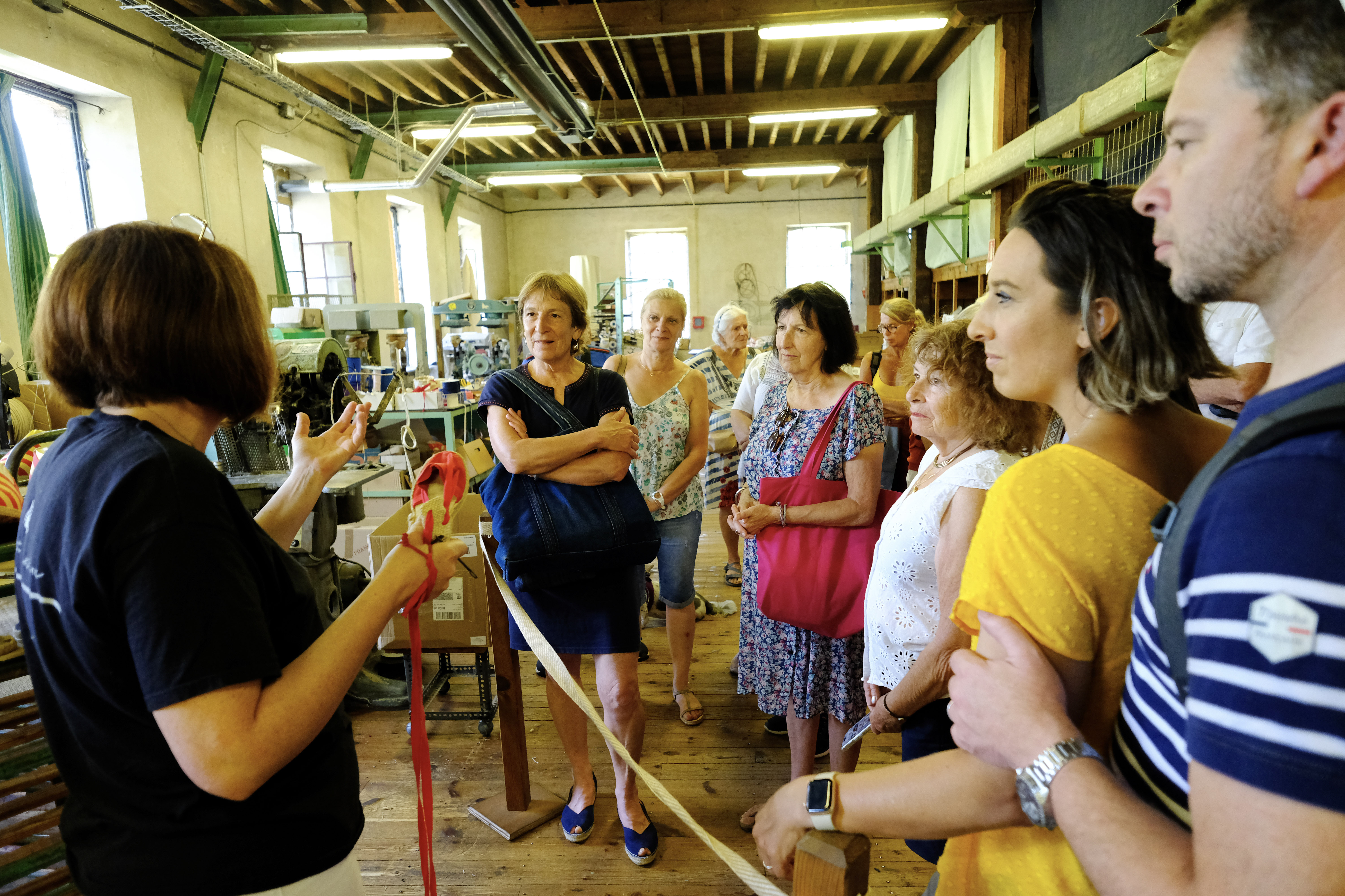 Visite guidée de l’atelier de fabrication d’espadrilles