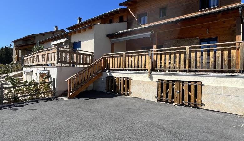 vue chalet de derrière vue chalet de derrière